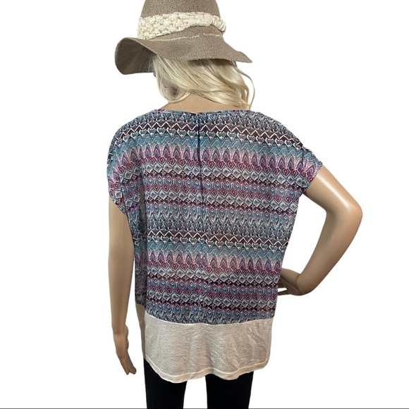 Miss Me Aztec print BoHo top - Picture 6 of 9